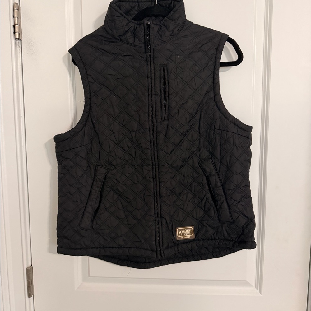 Schmidt Workwear- Women's Black Quilted Vest-XL
